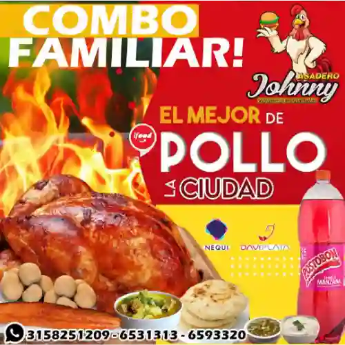 Combo de Pollo Asado+ Gaseosa 2.5L Post