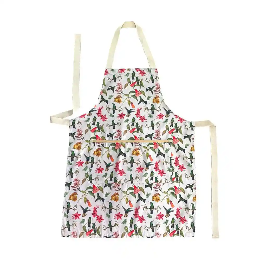 Delantal Gurmet Con Bolsillo Colibri