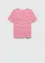 Camiseta Chalapi Rosa Talla M Mujer Mango