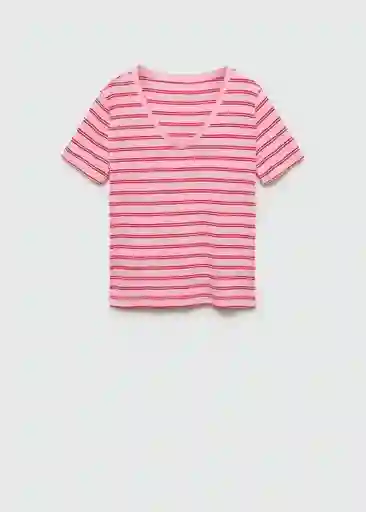 Camiseta Chalapi Rosa Talla M Mujer Mango