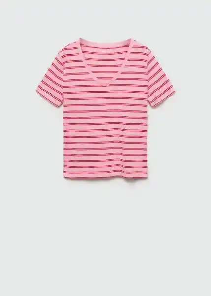 Camiseta Chalapi Rosa Talla M Mujer Mango