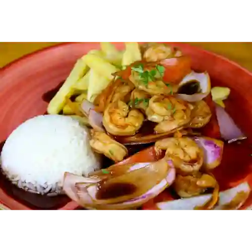 Saltado de Camarones