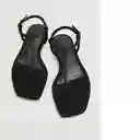 Sandalias Tubi Negro Talla 39 Mujer Mango