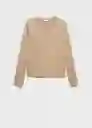 Jersey Lucca Camel Talla L Mujer Mango