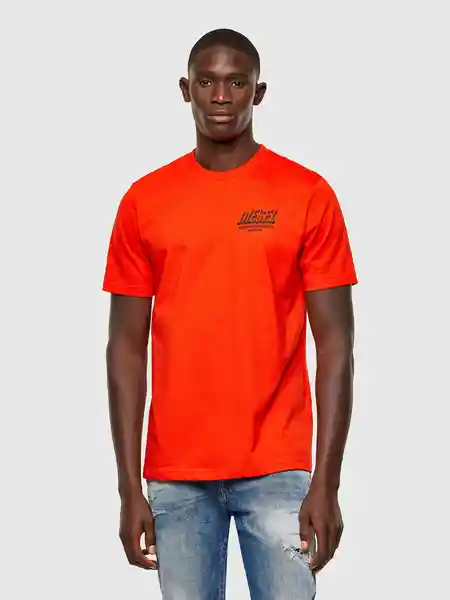 Diesel Camiseta T-Just-A33 Naranja Talla S