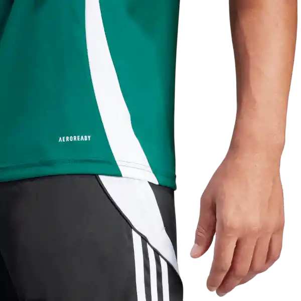 Adidas Camiseta Tiro24 Jersey Equipo Fútbol Hombre Verde XL