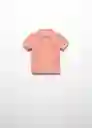 Camiseta Polo Javi6 Coral Talla 70 Niños Mango