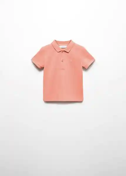 Camiseta Polo Javi6 Coral Talla 70 Niños Mango