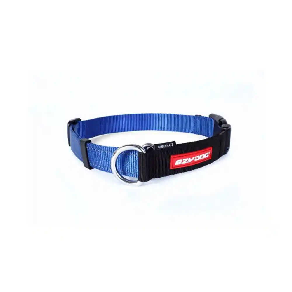 Ezydog Collar Para Perro Checkmate Azul M