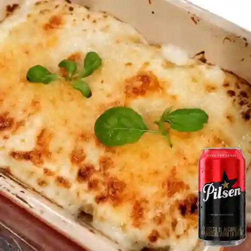 Combo Canelones Pollo + Pilsen 330ml