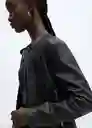 Chaqueta Moto Negro Talla 28 Mujer Mango