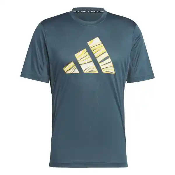 Adidas Camiseta Hiit Gf Slo Tee Para Hombre Azul Talla L