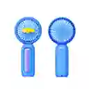 Ventilador de Mano Plegable Serie Tornasol Azul Miniso