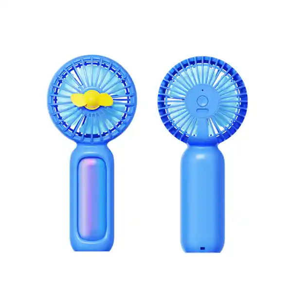 Ventilador de Mano Plegable Serie Tornasol Azul Miniso