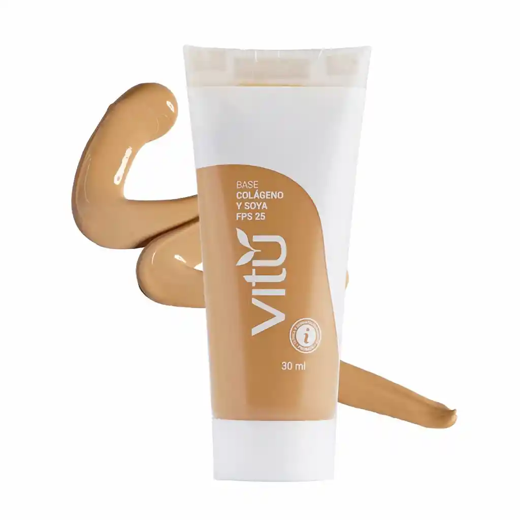 Vitu Base De Maquillaje Colágeno Y Soya Fps 20 35 Ml