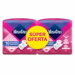 Nosotras Toallas Higiénicas Invisible Rapigel