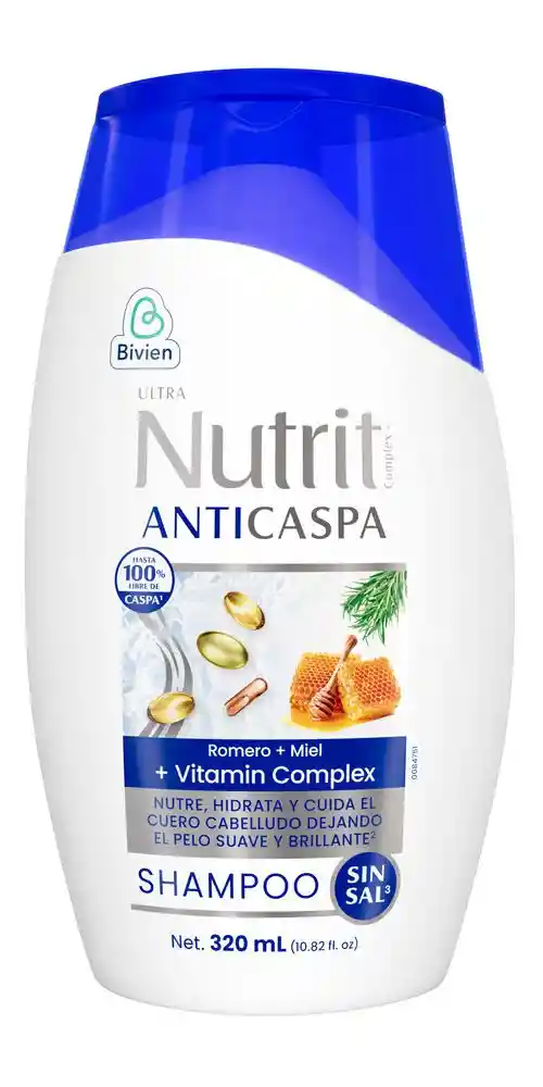 Shampoo Ultra Nutrit Anticaspa (320 Ml)