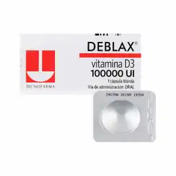 Deblax Vitamina D3 Cápsula Blanda