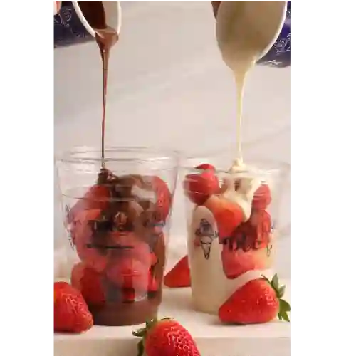 Fresas con Chocolate Chocolate Blanco