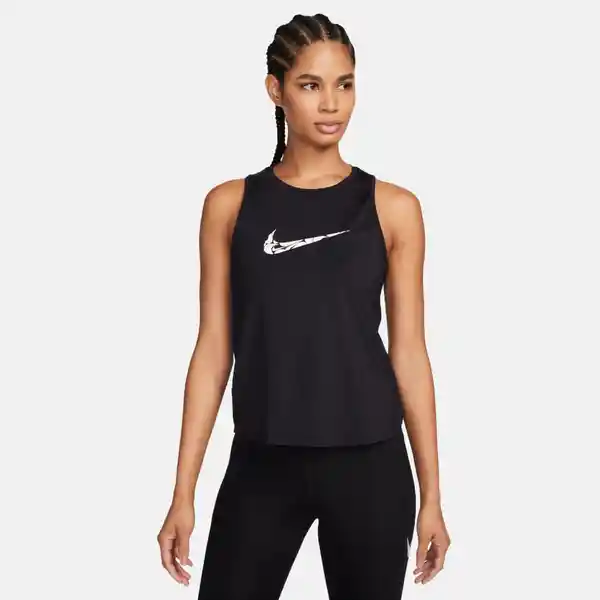 Nike Camiseta W One Swsh Hbr Tank Mujer Blanco XS