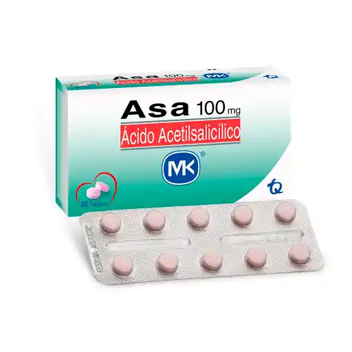 Mk Asa (100 mg) 20 Tabletas