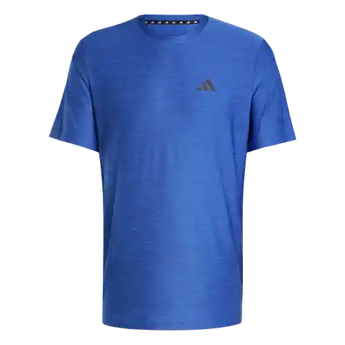 Adidas Camiseta Stretch Manga Corta Hombre Azul T L