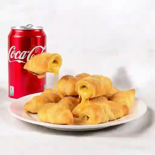 Pastel, dedito + coca cola
