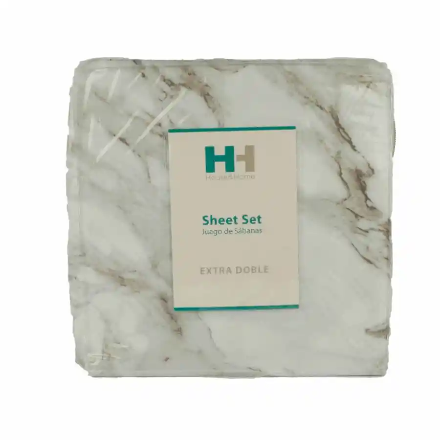 Juego de Sábanas H&h Pr2 Ext Microfibra Surtido