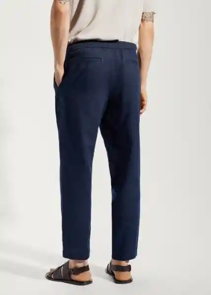 Pantalón Romelino Navy Talla 40 Hombre Mango