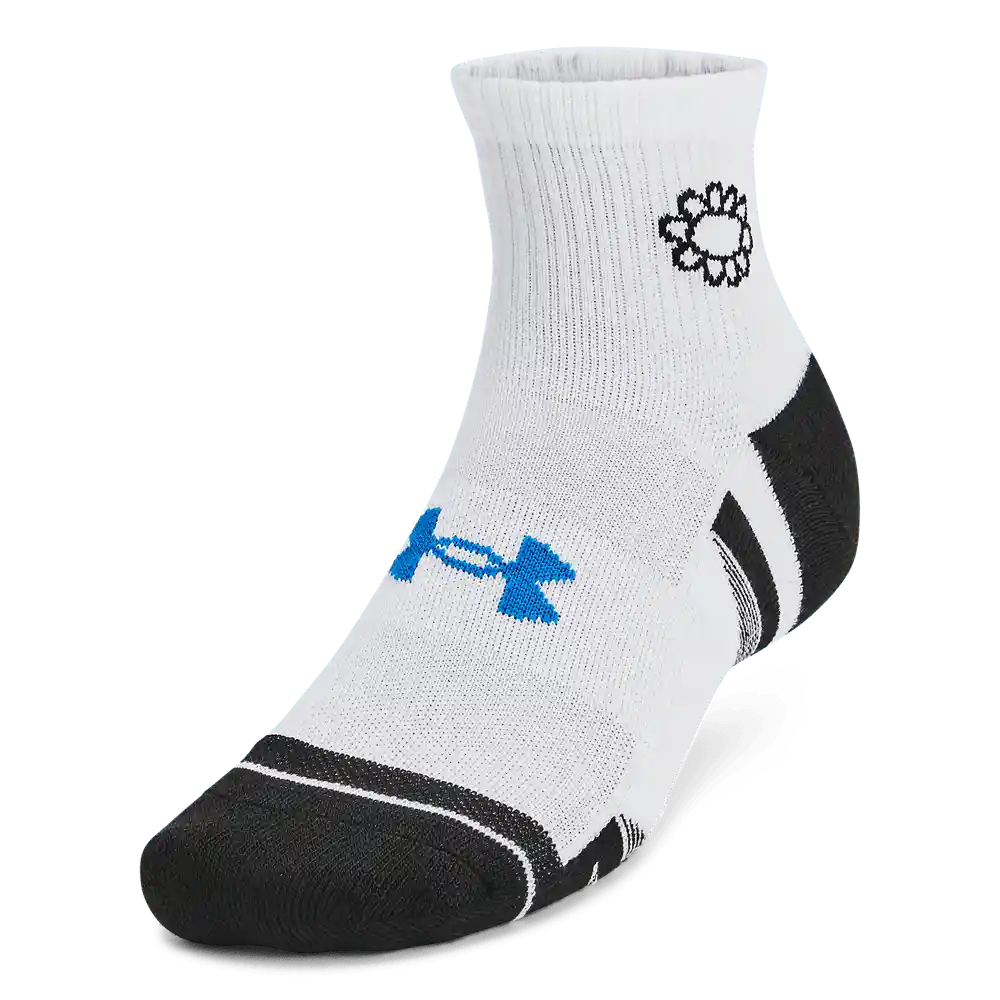 Under Armour Medias Perf Tech Nvlty Qtr Hombre Blanco LG