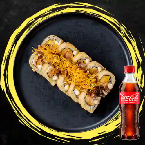 Combo Roll Salmón Crunchy + Coca Cola Original 400 ml