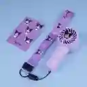 Ventilador de Mano Kuromi Morado Serie Sanrio Miniso