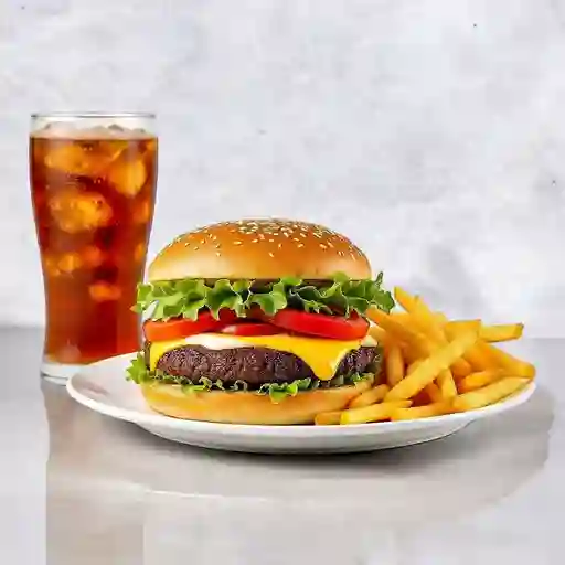Hamburguesa completa argentina + bebida