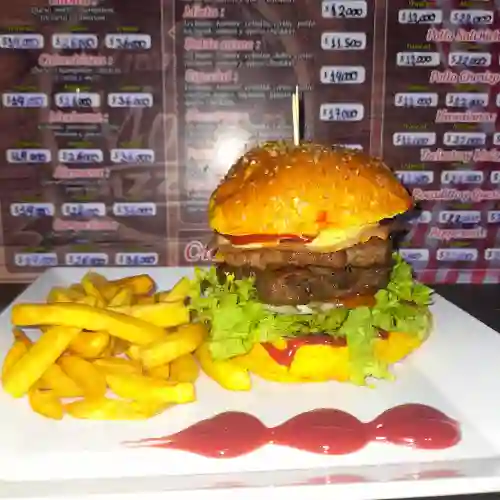 Hamburguesa Doble Carne .