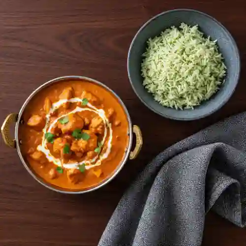 Pollo de Mantequilla con Arroz