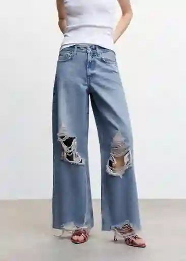 Jean Trucker Dirty Talla 36 Mujer Mango