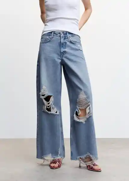 Jean Trucker Dirty Talla 36 Mujer Mango