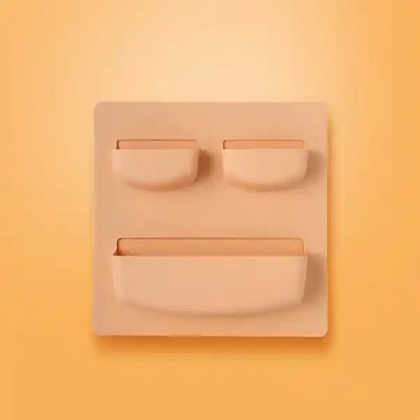 Organizador Plástico de Almacenamiento de Pared Amarillo Miniso