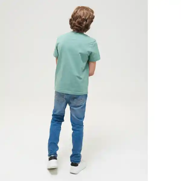 Camiseta Basic Niño Verde Medio Talla 4 Chevignon