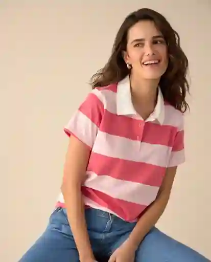 Camiseta Rosa Pulpo Medio Talla Talla M 601G101 Esprit