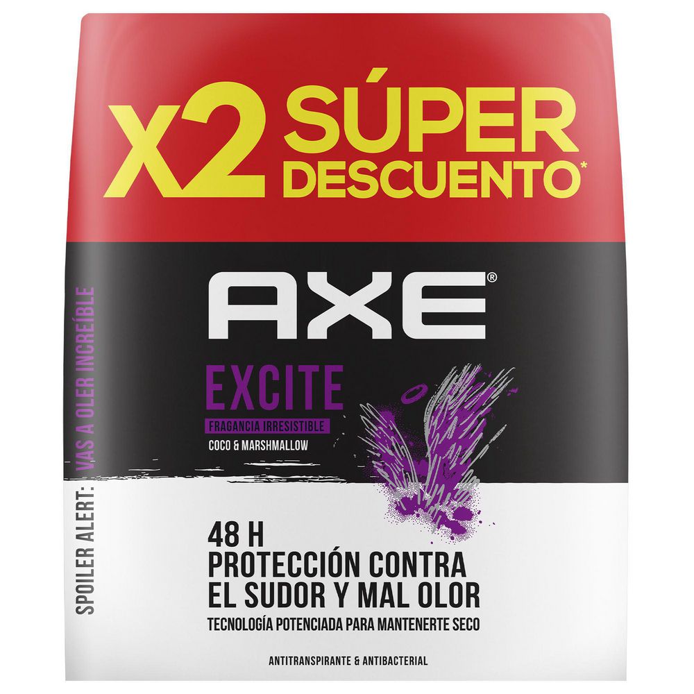 Axe Pack Antitranspirante Fragancia Irresistible Coco y Masmelo 152 ml