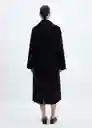 Abrigo London Negro Talla 24 Mujer Mango