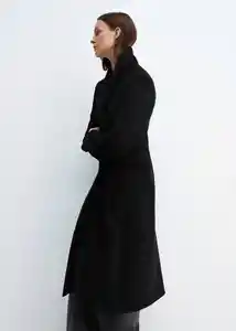 Abrigo Linda Negro Talla L Mujer Mango