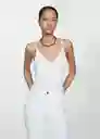 Jean Claudia Blanco Talla 42 Mujer Mango