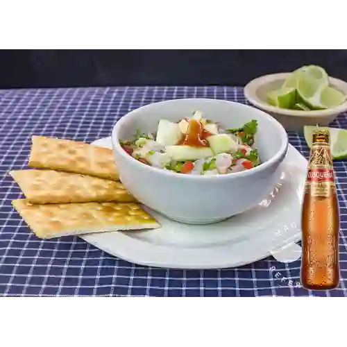 Combo Ceviche de Pescado + Cusqueña Dorada 330 ml