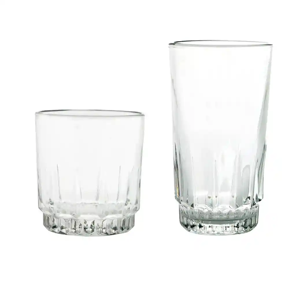 Cristar Vasos Prisma 12 Pzs 11Oz/10.25Oz 9490El