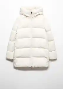Abrigo Anorak Tokyo Offwhite Talla 25 Mujer Mango
