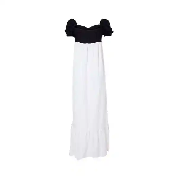 Vestido Maurer Negro Marfil Talla S