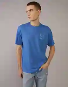 Camiseta Hombre Azul Talla: LARGE 3983499 American Eagle
