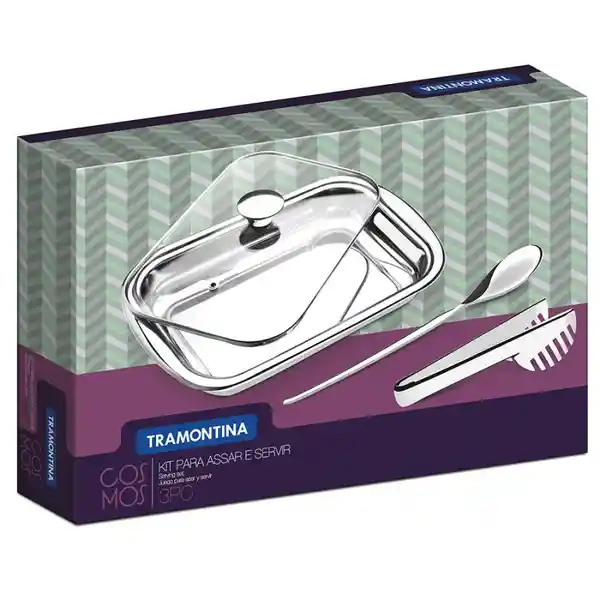 Tramontina Set Para Servir Tramontina Bandeja Cuchara y Pinza